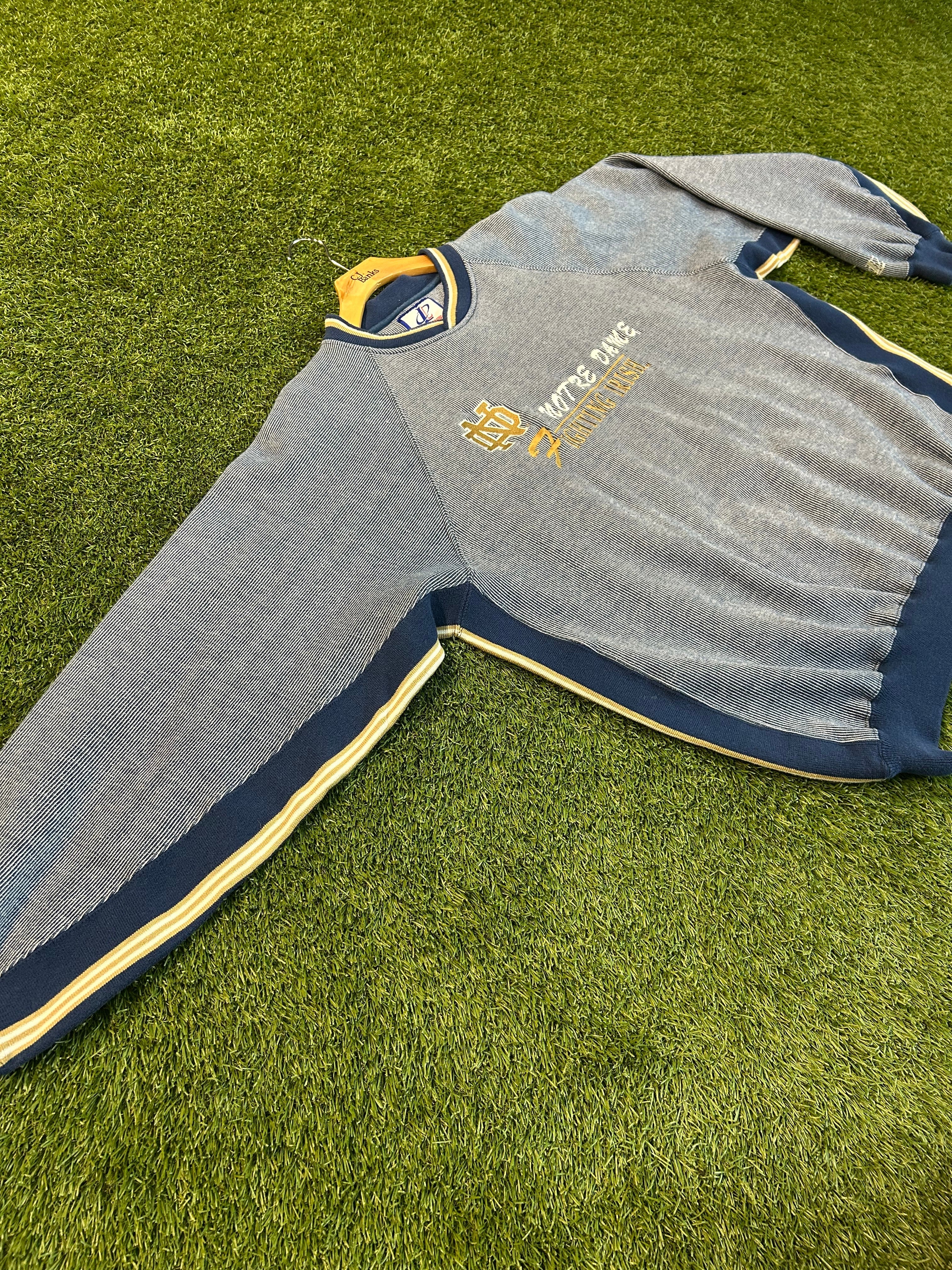 Vintage Embroidered Notre Dame Fighting Irish Crewneck