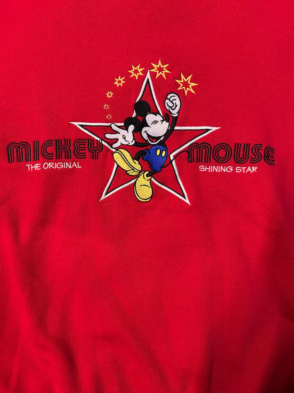 Vintage 90s Mickey Mouse The Original Shining Star Crewneck