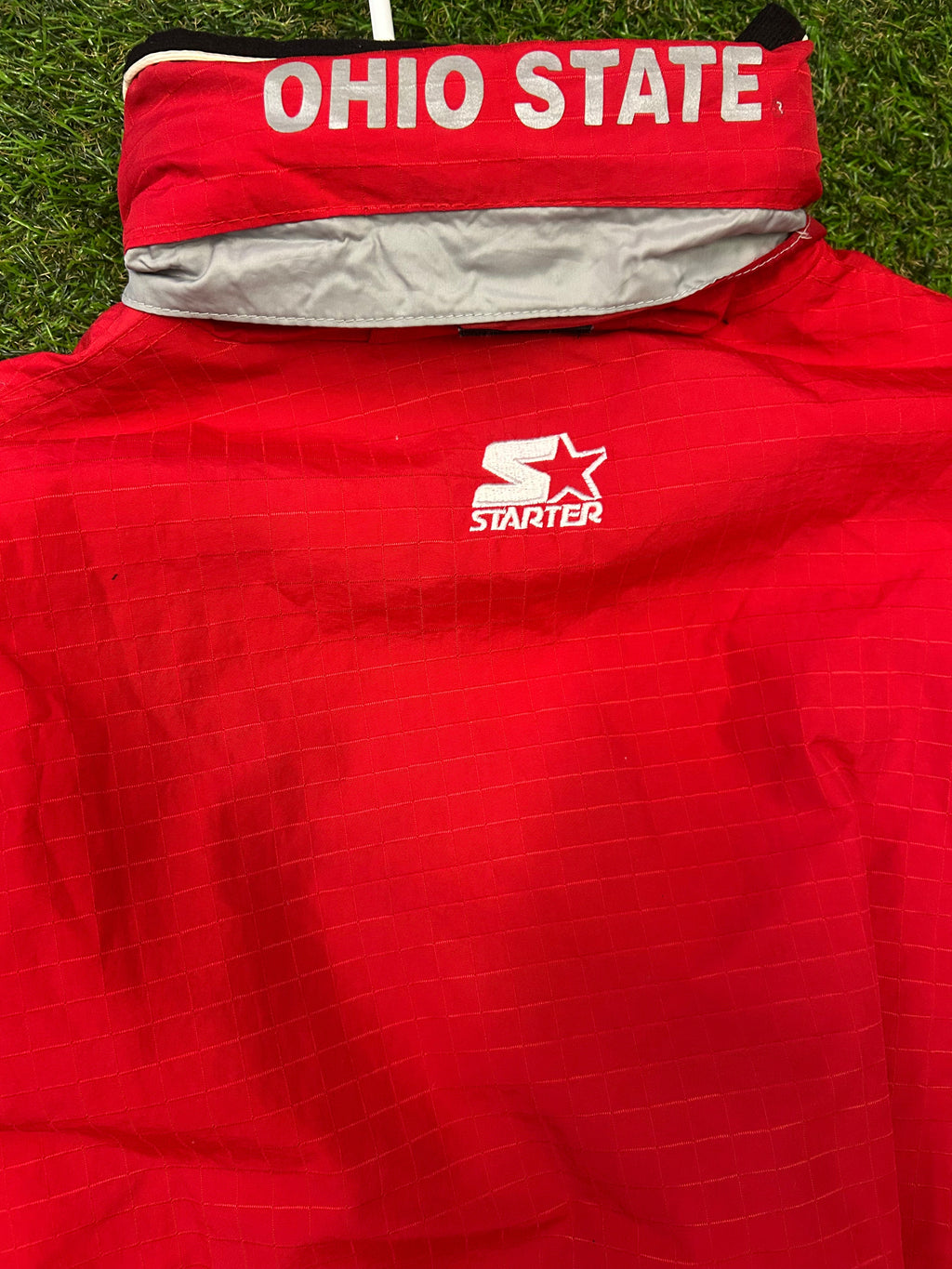 Rare Vintage 90s Ohio State Starter Pullover W/Hood