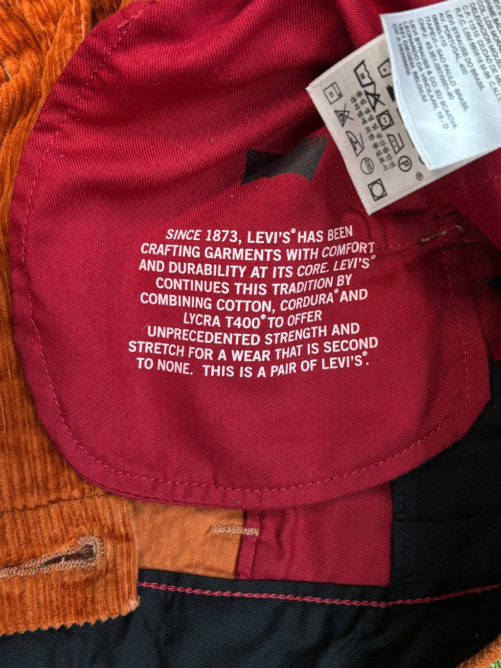 90s Burnt Orange Levi’s “Skateboard Collection”