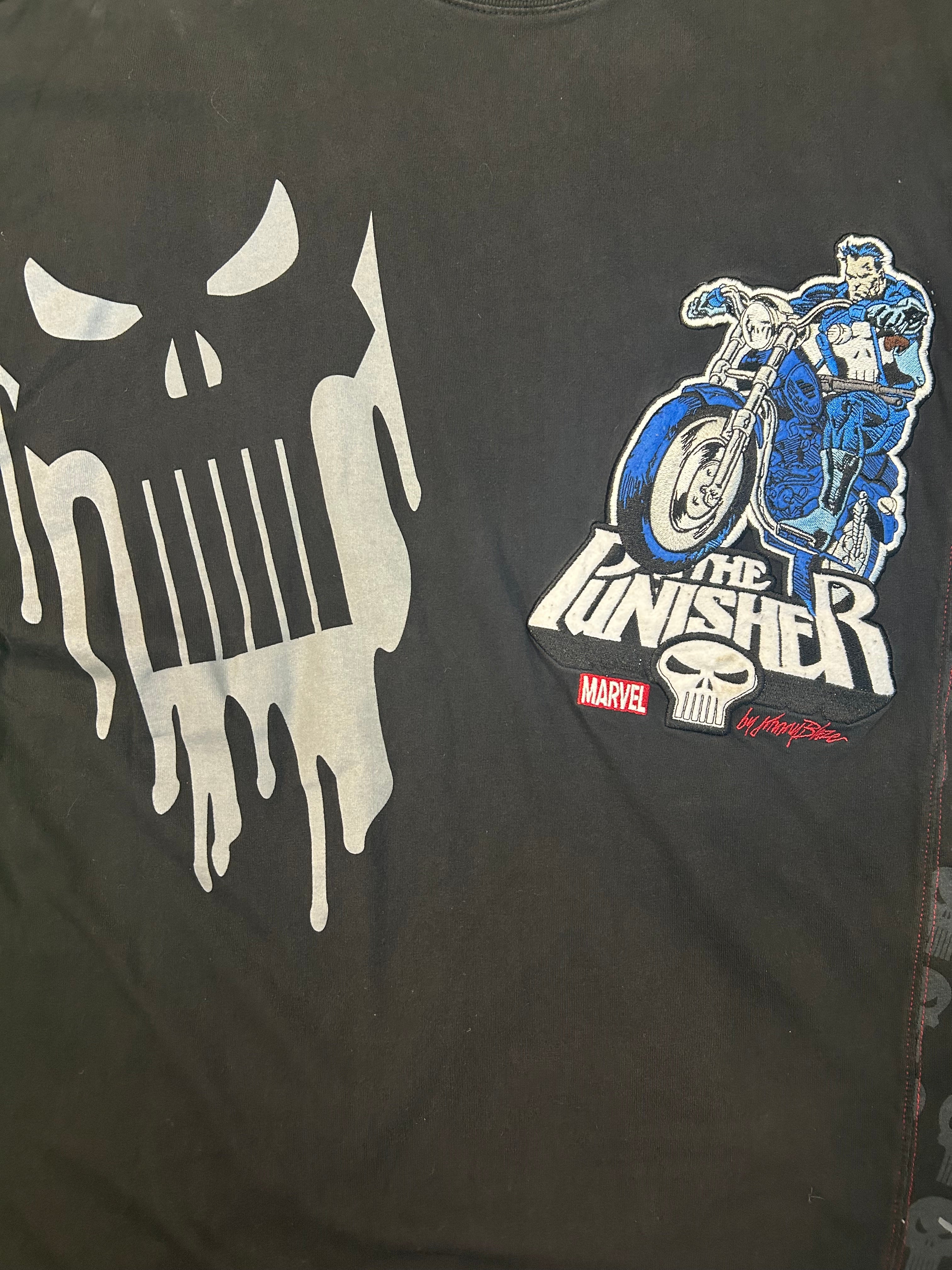 Rare Vintage Marvel X Johnny Blaze Punisher Tee