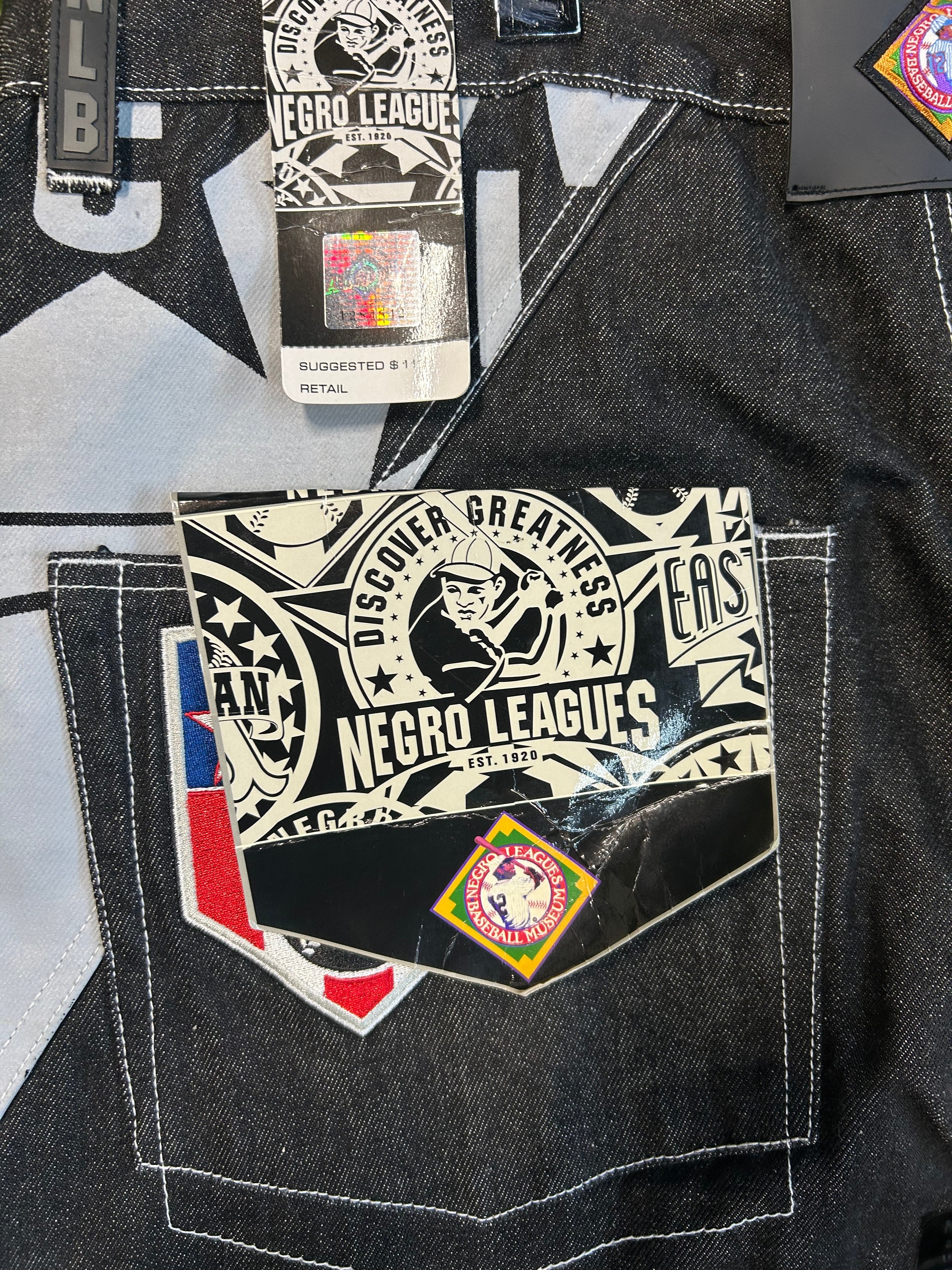 Y2K NLBM Black Denim Embroidered Jacket+Denim Jeans