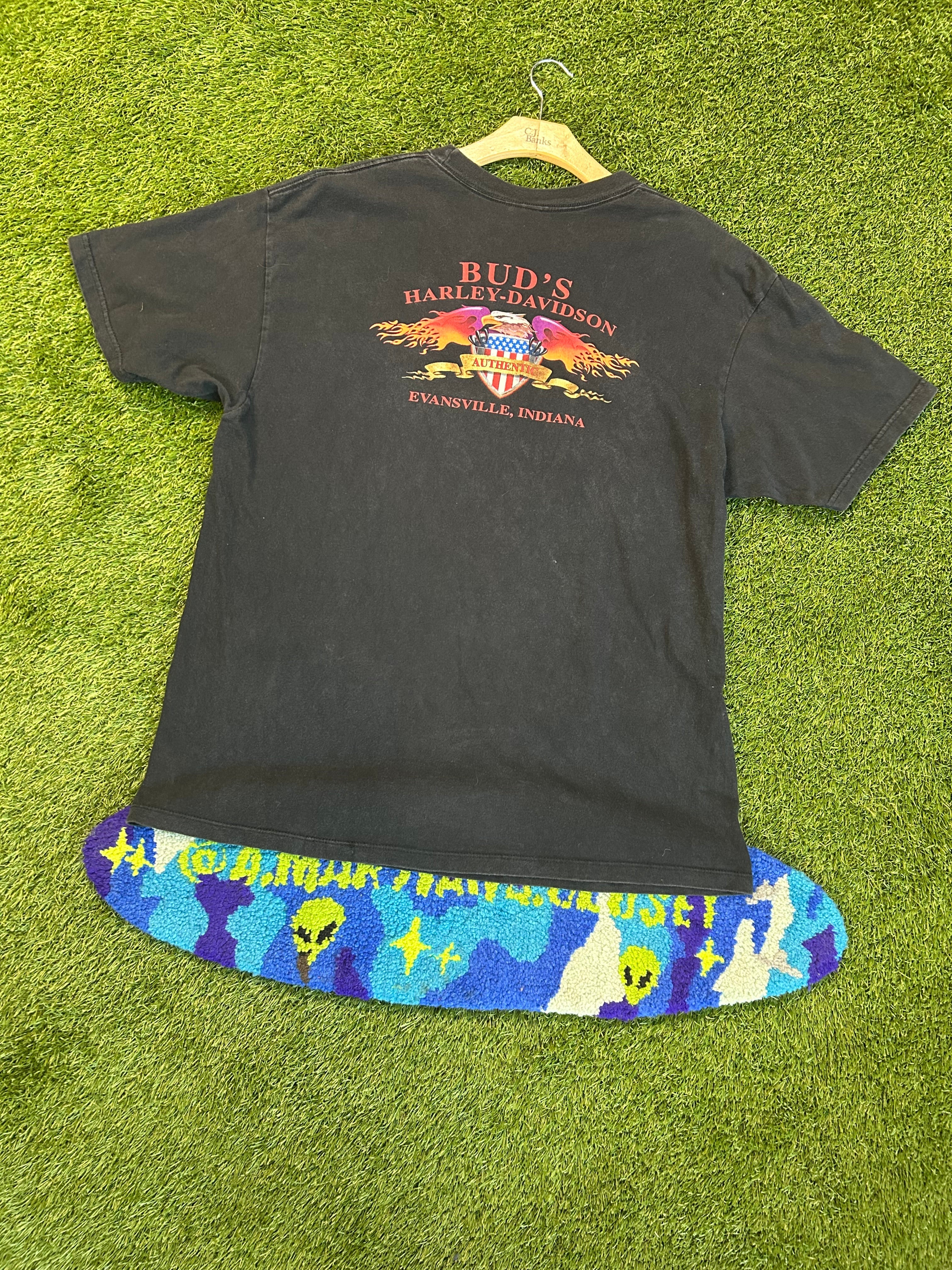 Y2K Harley Davidson Legends Roar Where Legends Soar Tee
