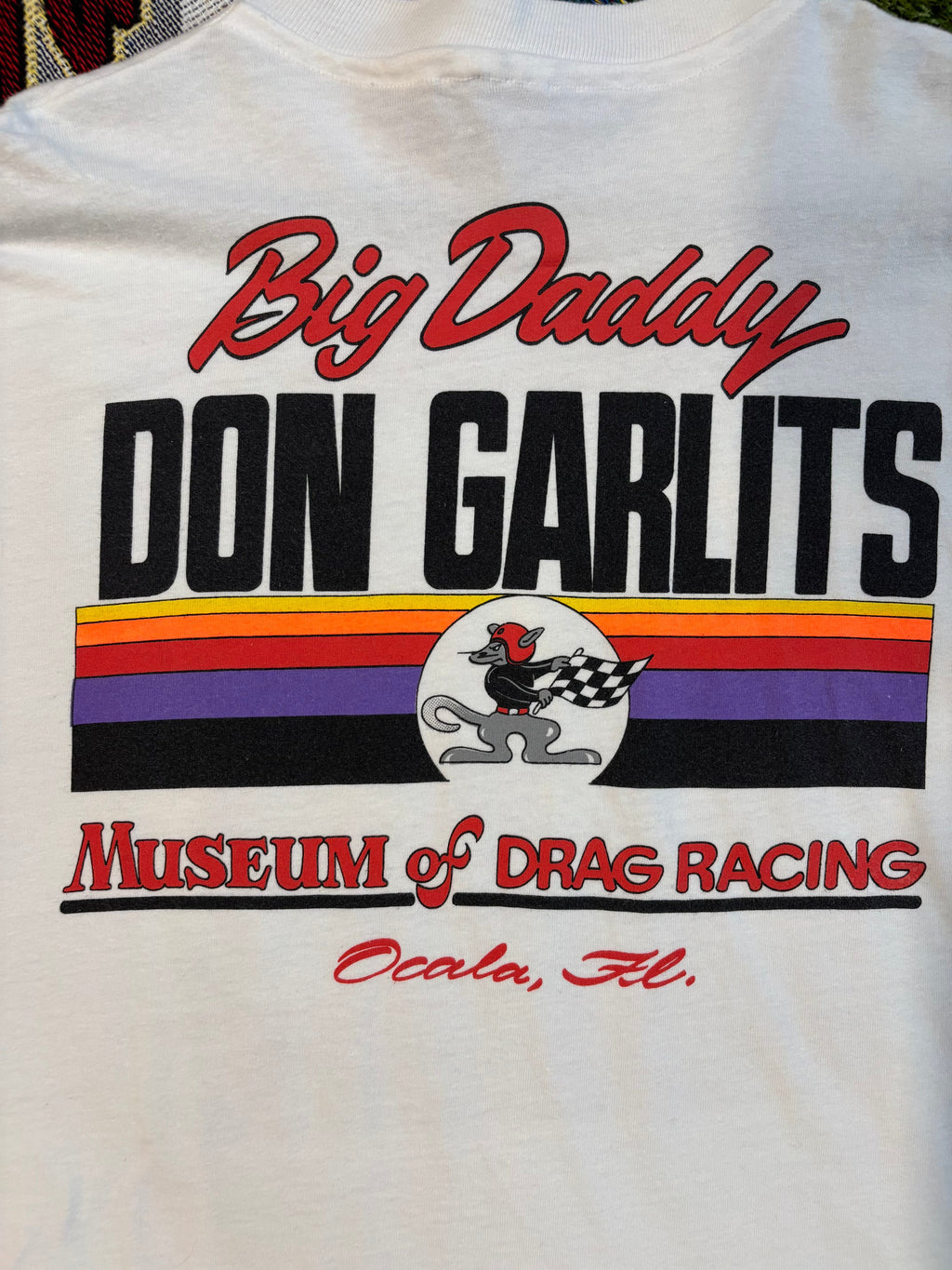 90s Single Stitch Big Daddy Don Garlits Racing T-Shirt Size XL Hanes Beefy T Tag