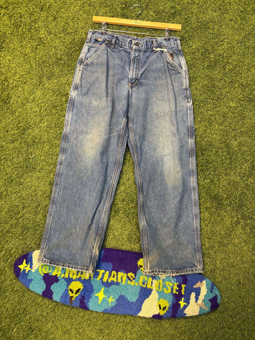 Vintage Carhartt Carpenter Blue Jeans