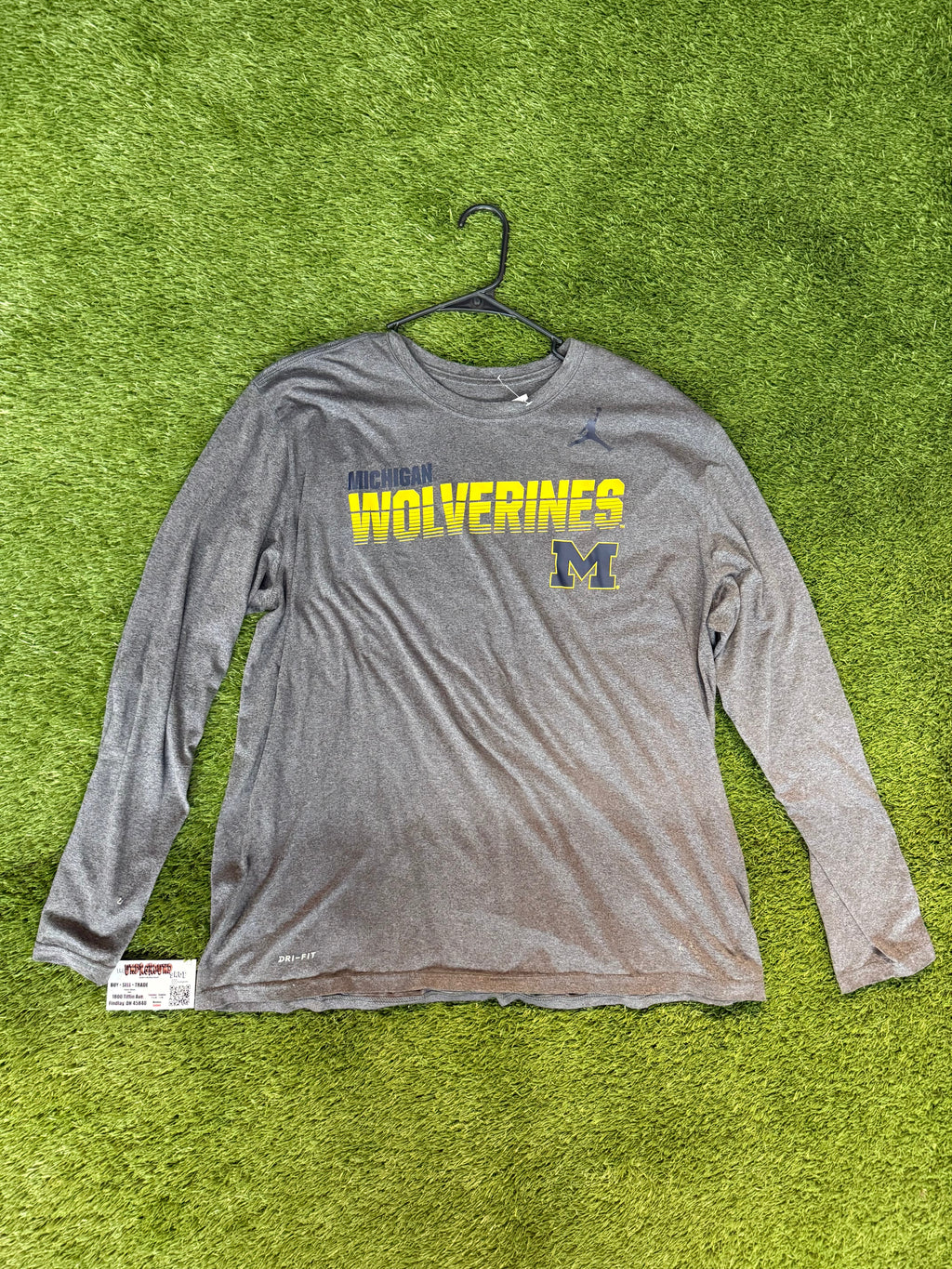 Jordan “Michigan Wolverines” L/S Tee