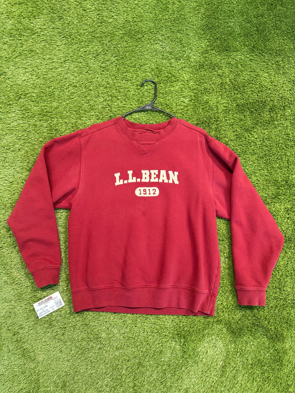 LL Bean Burgundy Crewneck