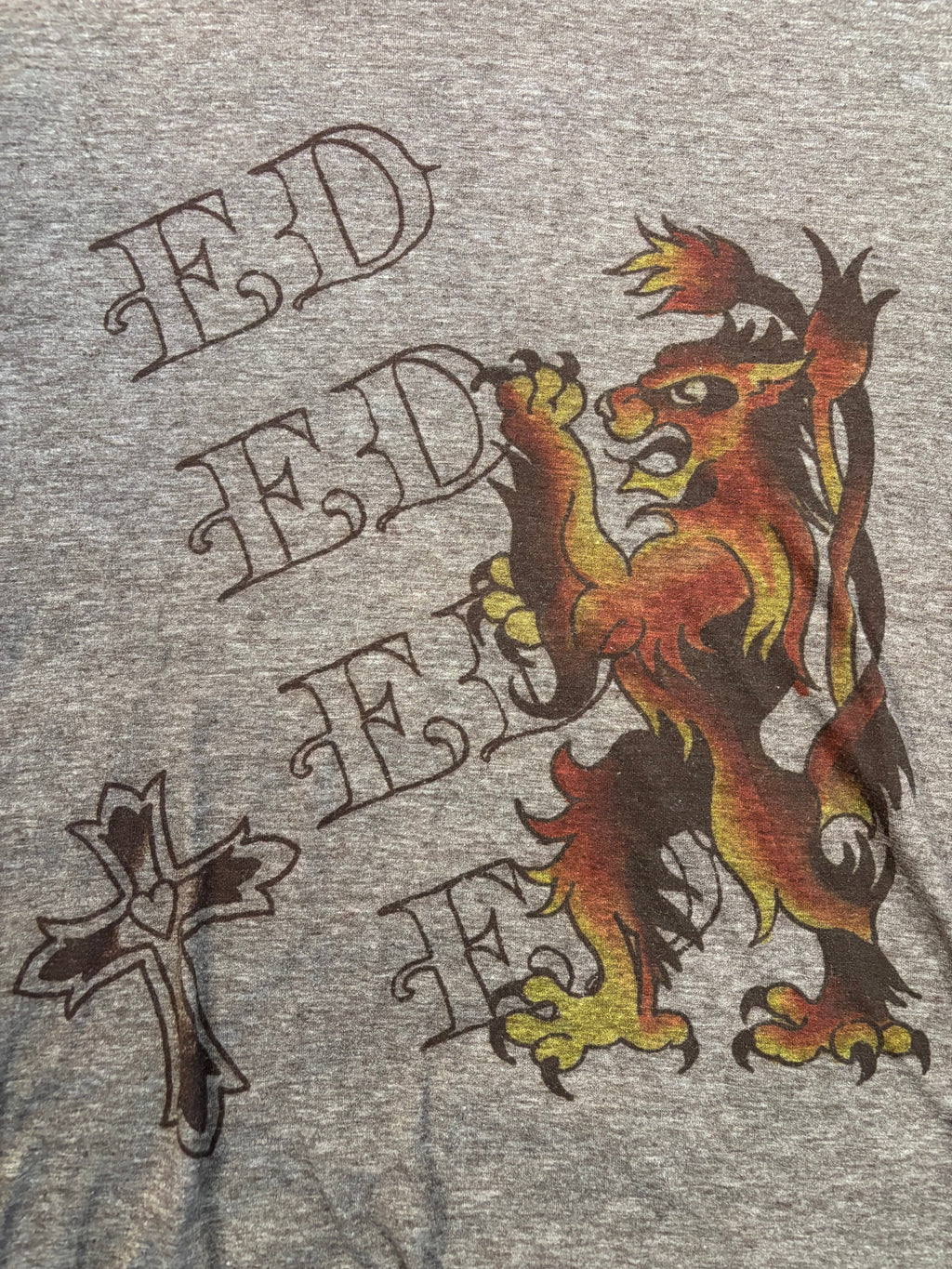 Y2K ED Hardy Tattoo Vintage Wear Tee