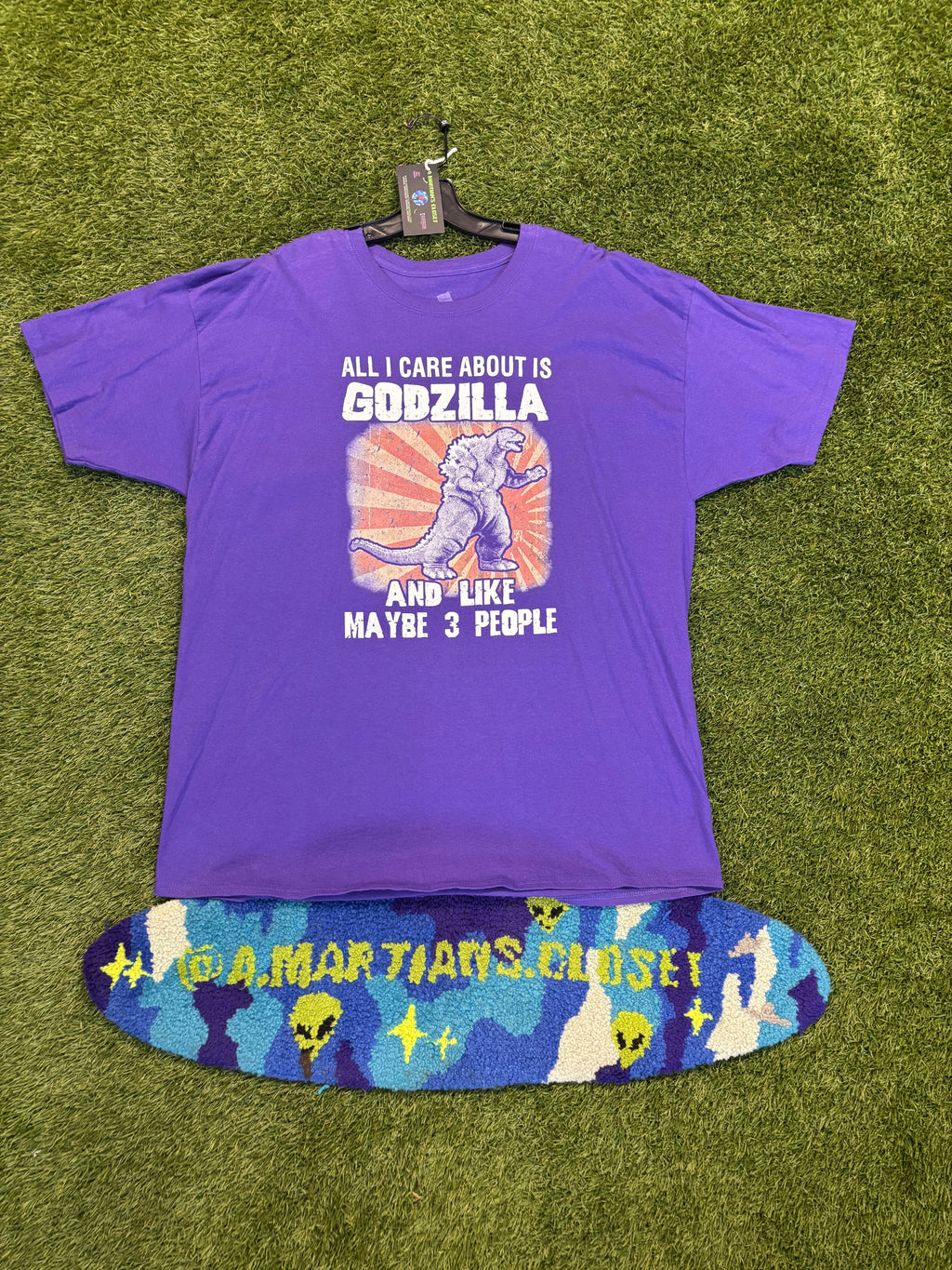 Vintage Printed GodZilla Tee