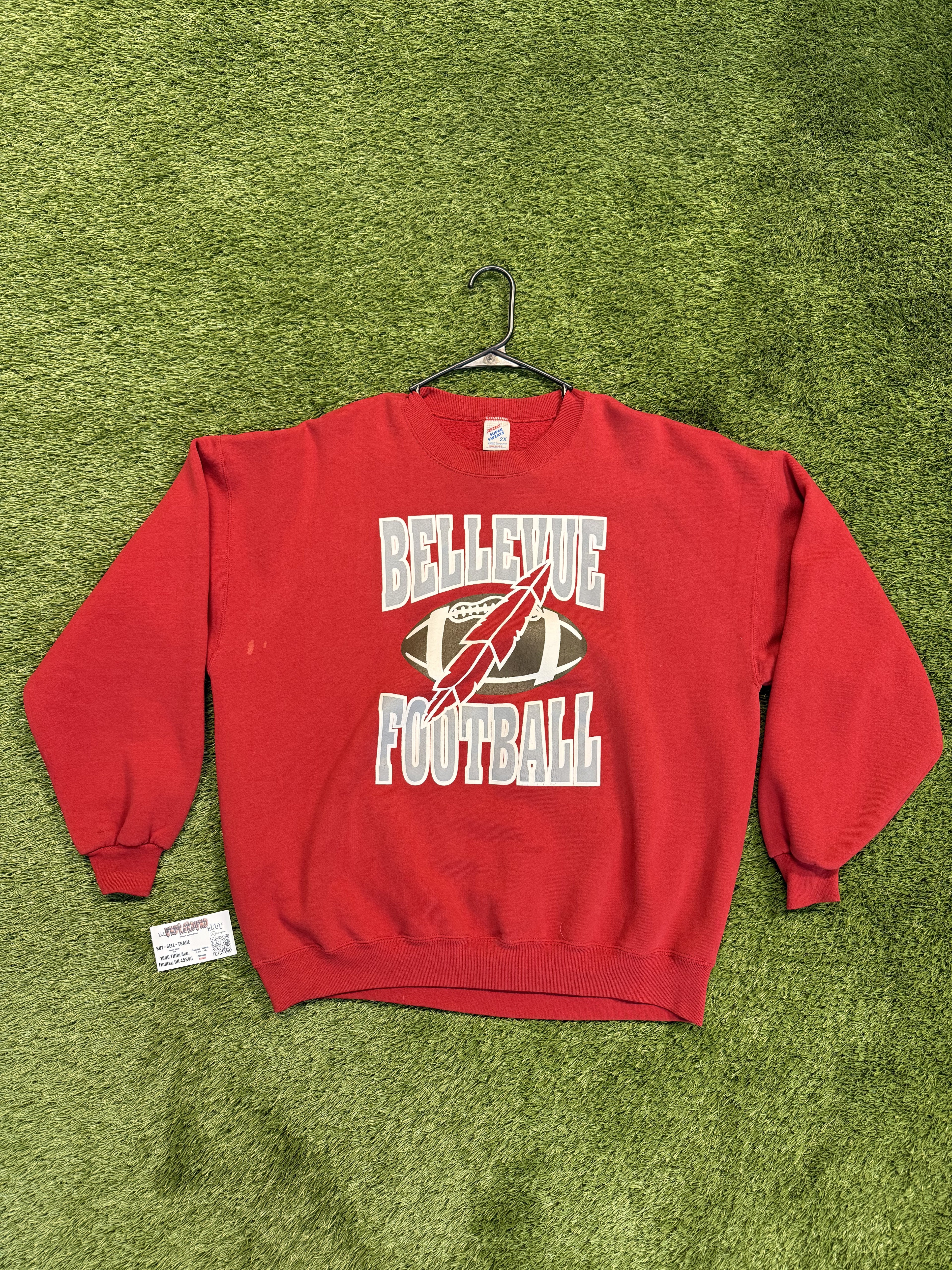 Vintage “Bellevue Football” Crewneck