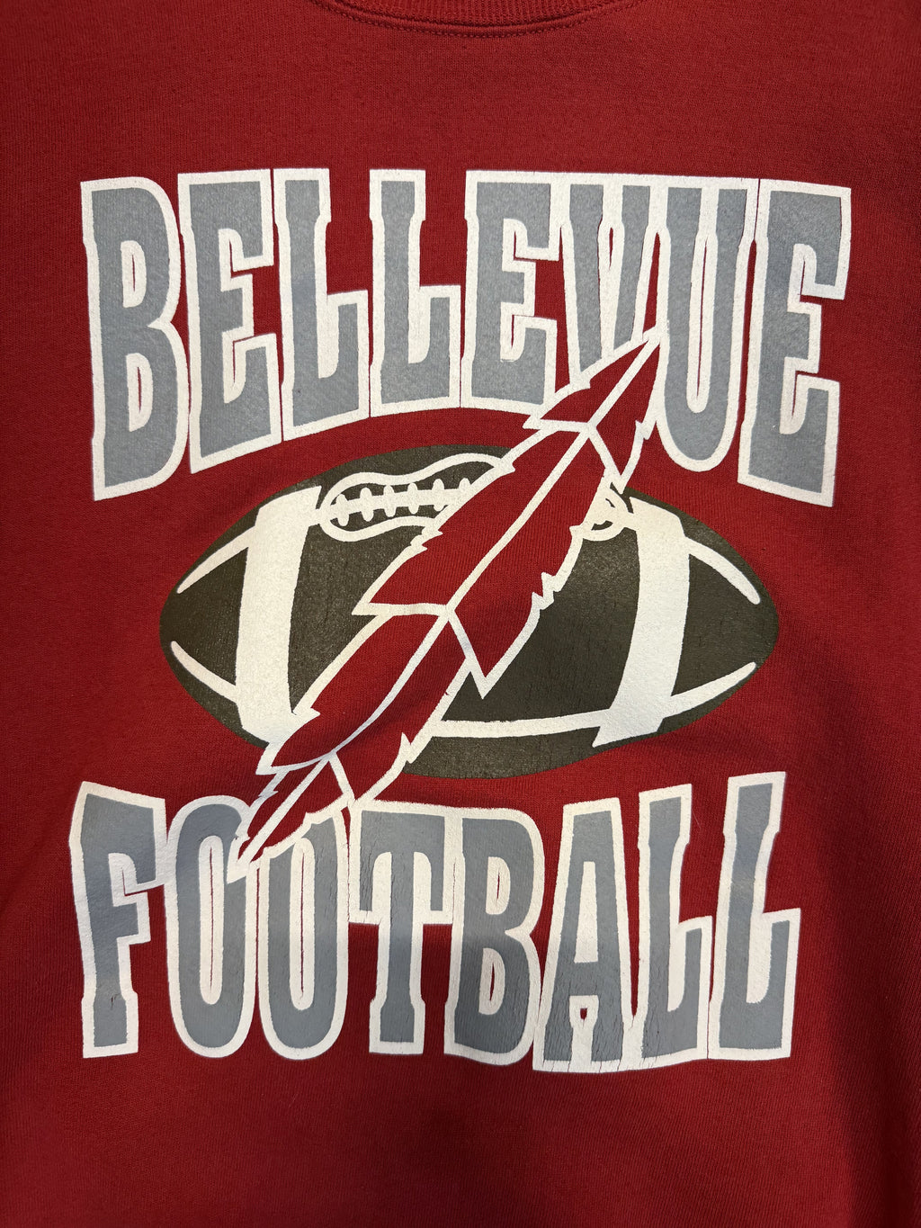 Vintage “Bellevue Football” Crewneck