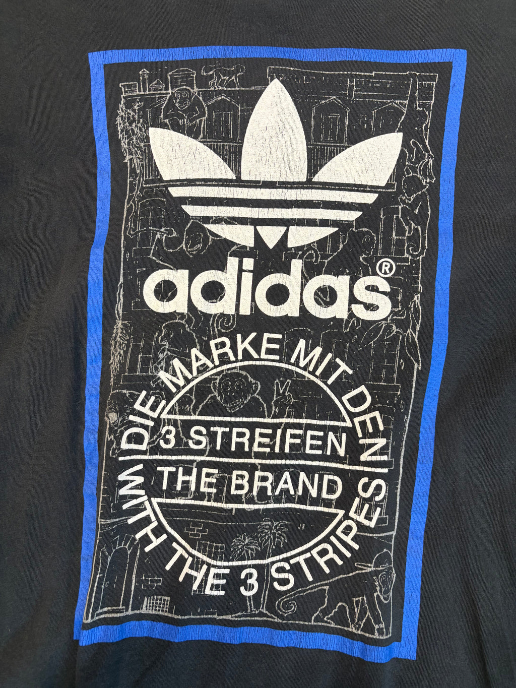 Vintage Adidas 3 Streifen Tee