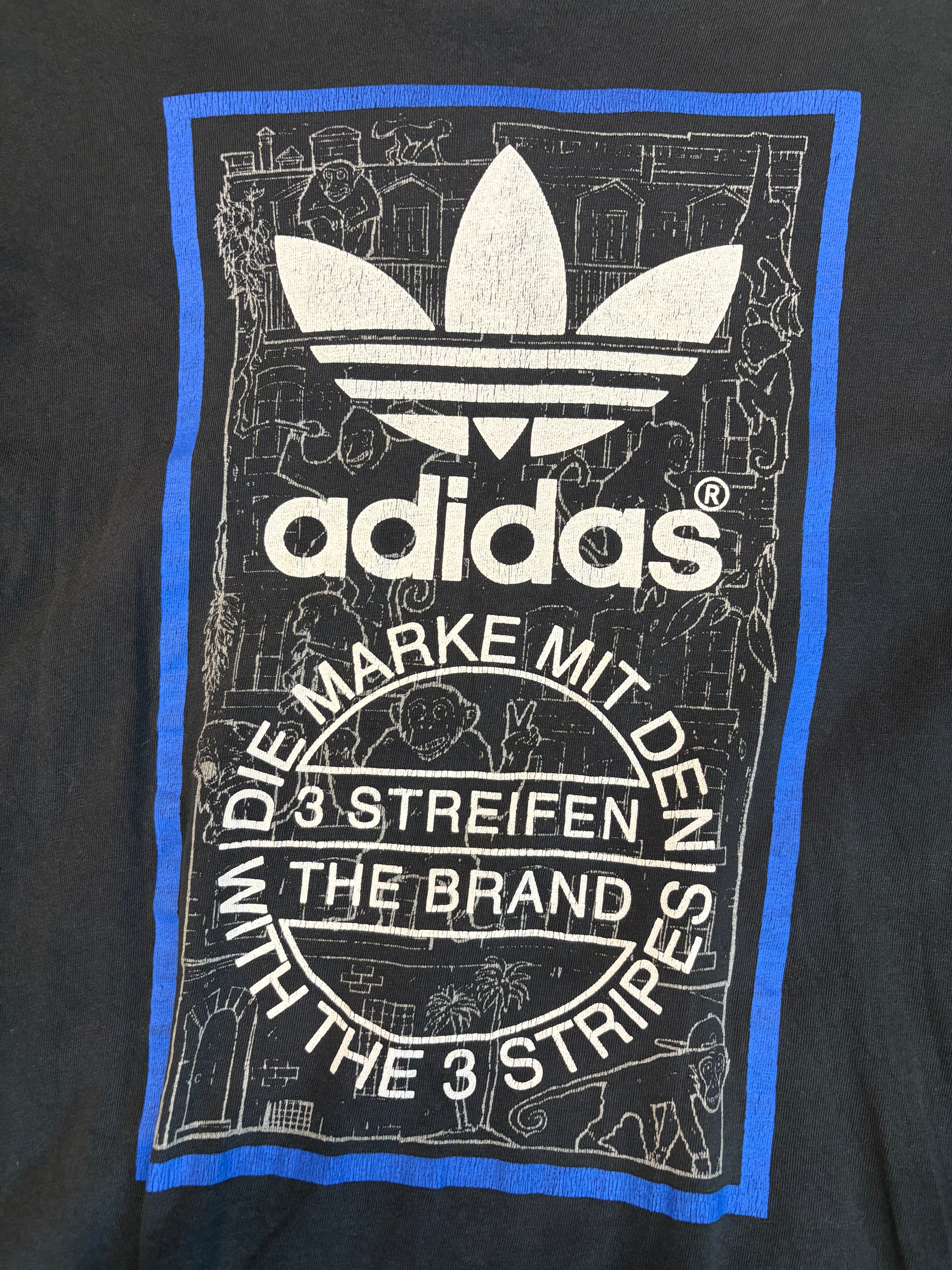 Vintage Adidas 3 Streifen Tee