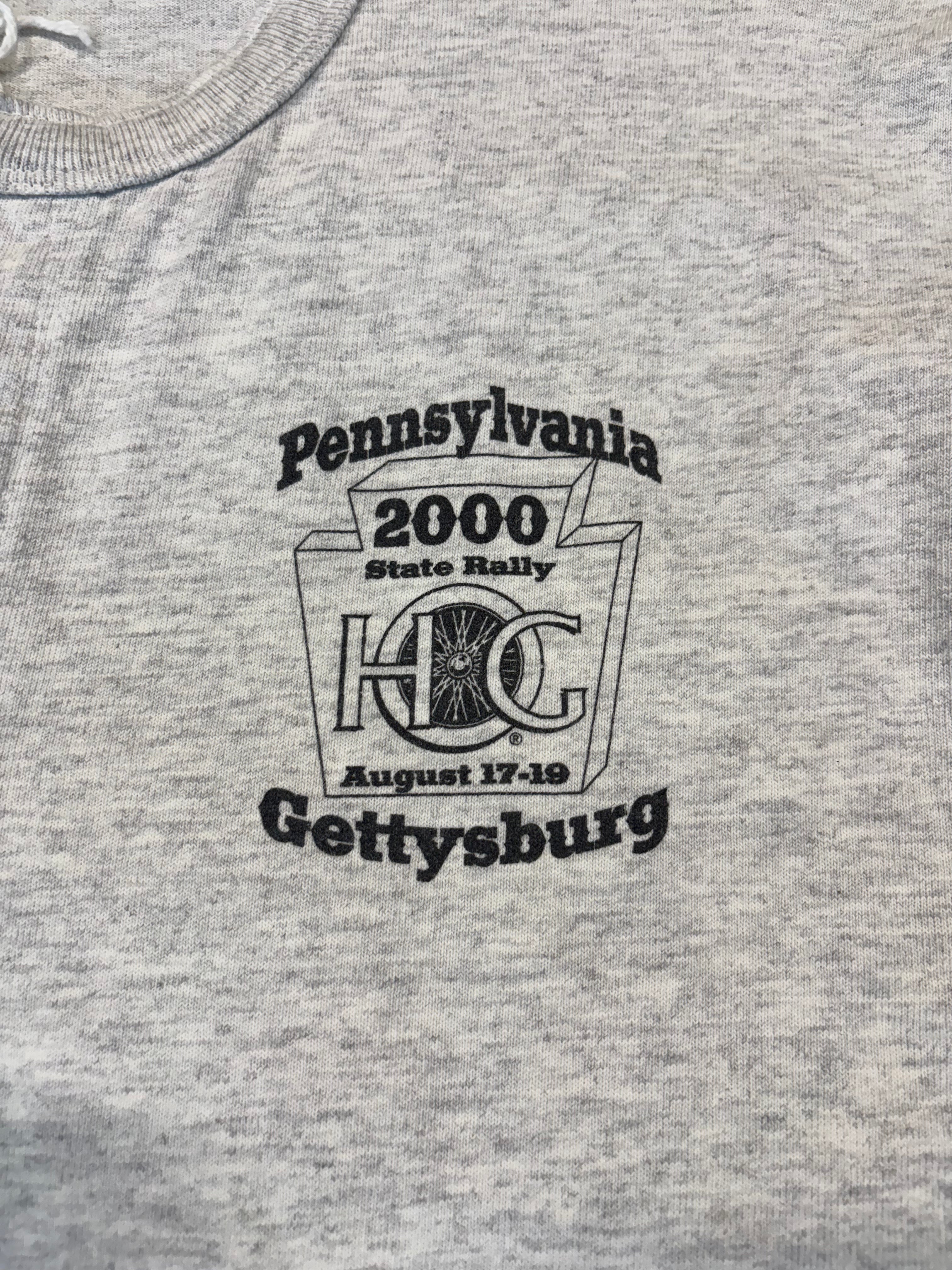 Y2K Gettysburg Pennsylvania Rally Into The Millennium Cutoff Tee