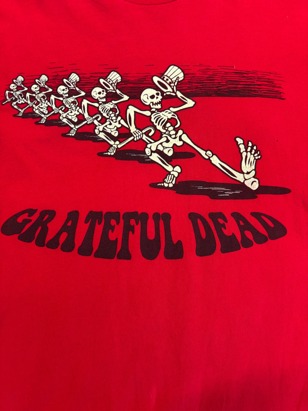 New Age Grateful Dead Skeleton Line Dancing Tee