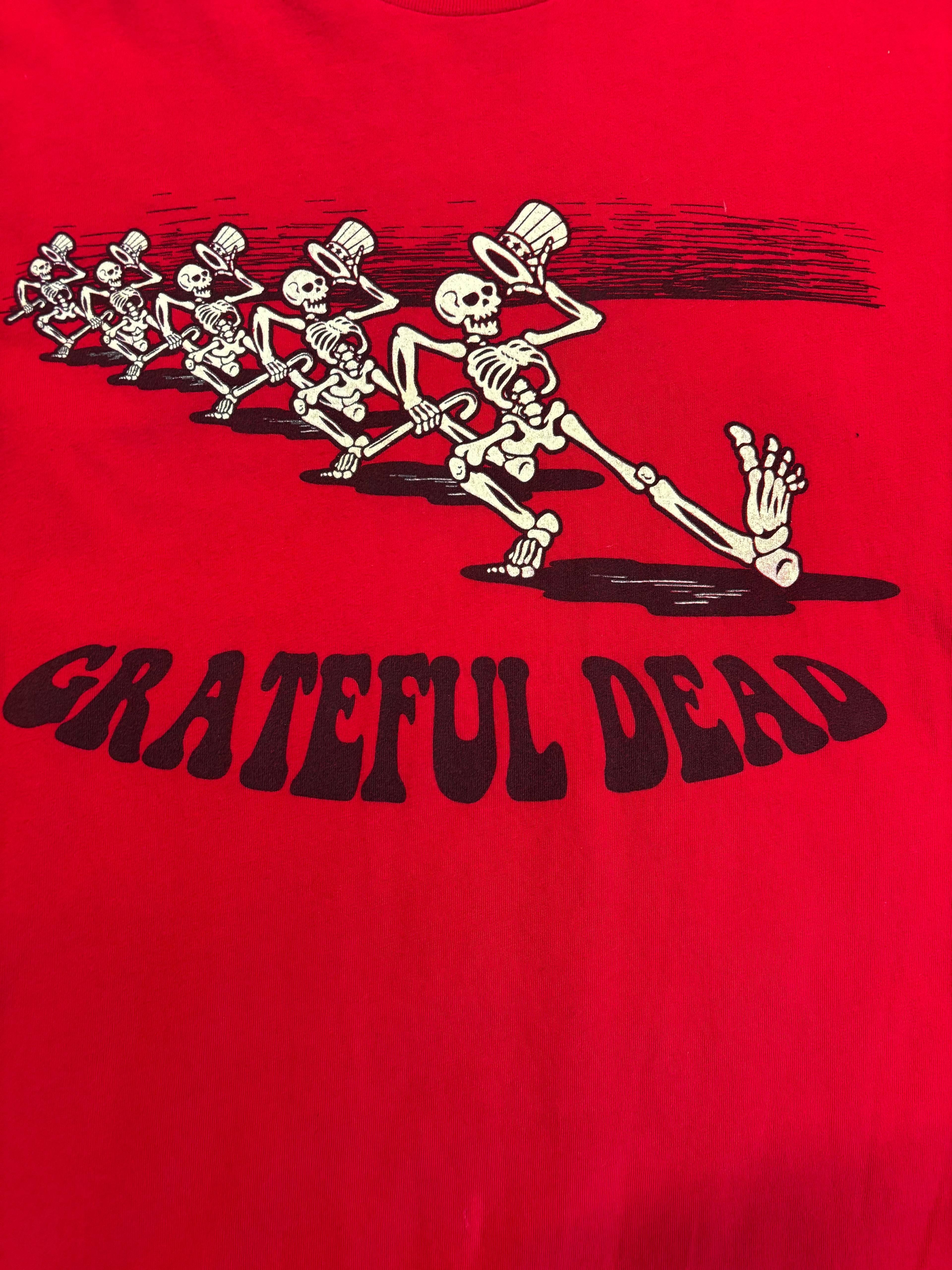New Age Grateful Dead Skeleton Line Dancing Tee
