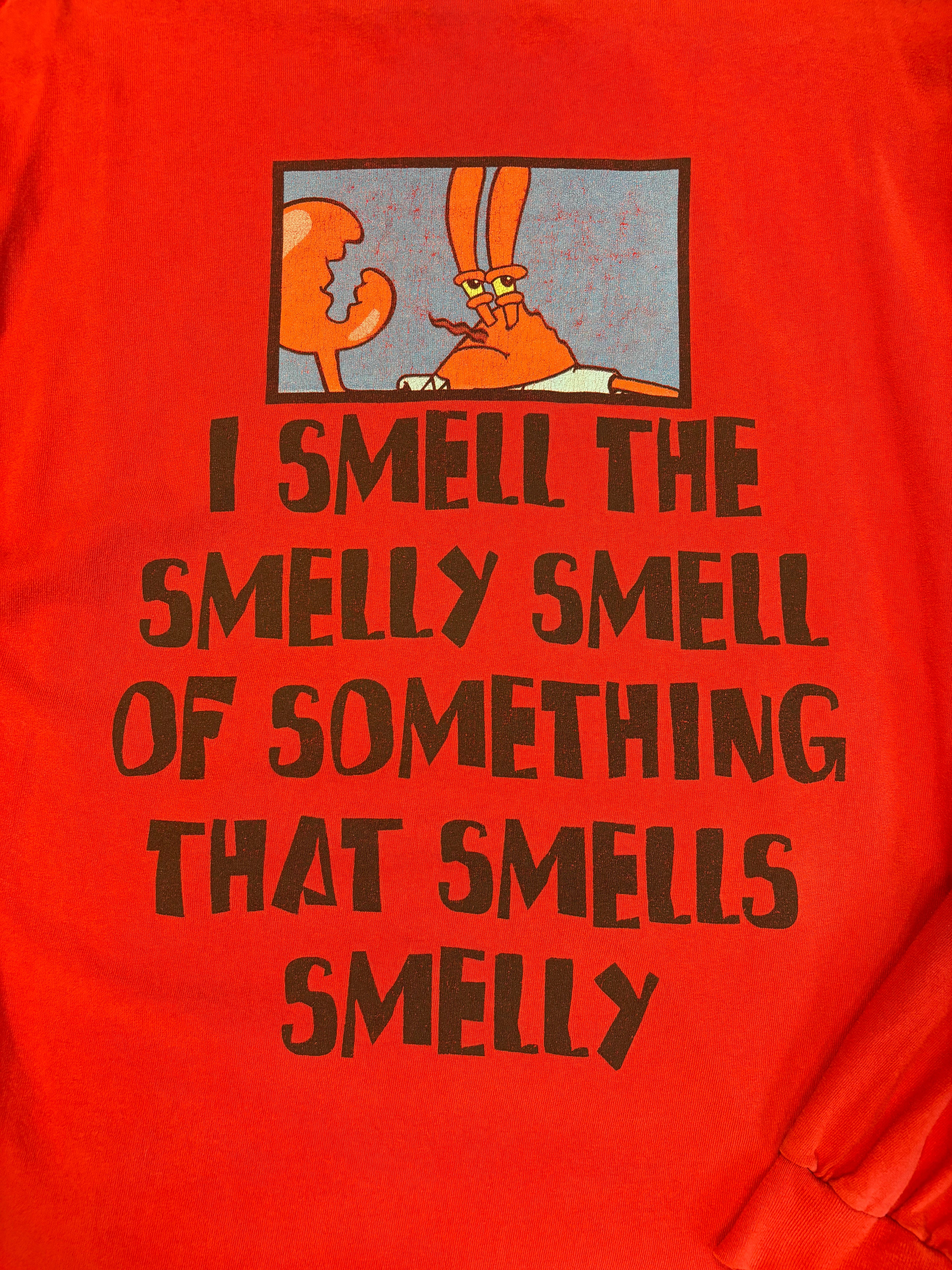 Vintage SpongeBob Mr. Krabs Smelly Smells Long Sleeve Shirt