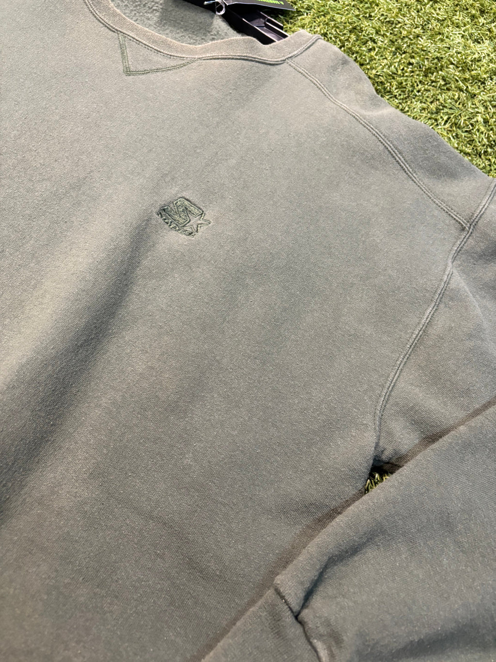 Vintage Oversized Starter Green Crewneck