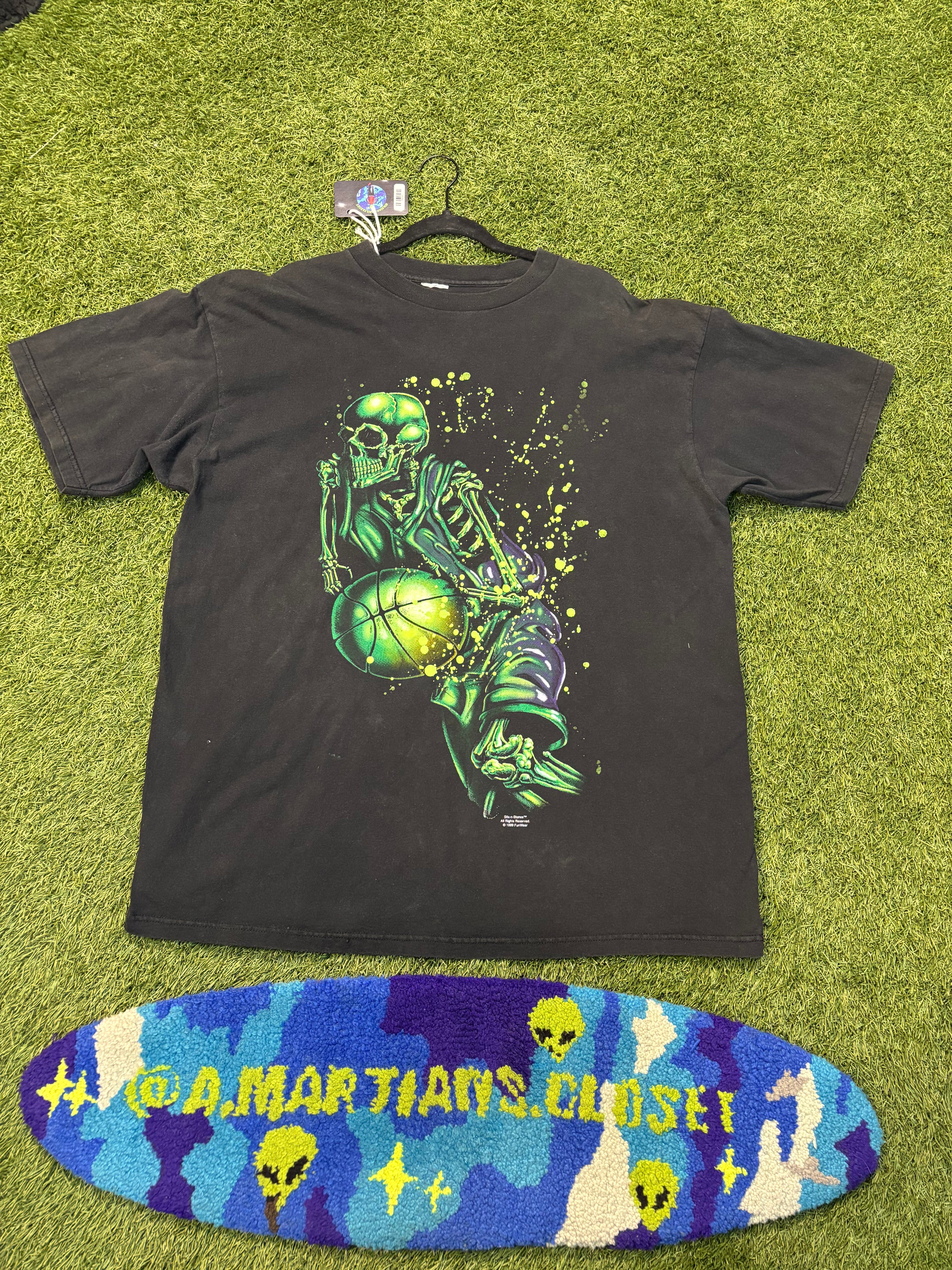 Vintage 90s Basketball Skeleton Stix-N-Stones