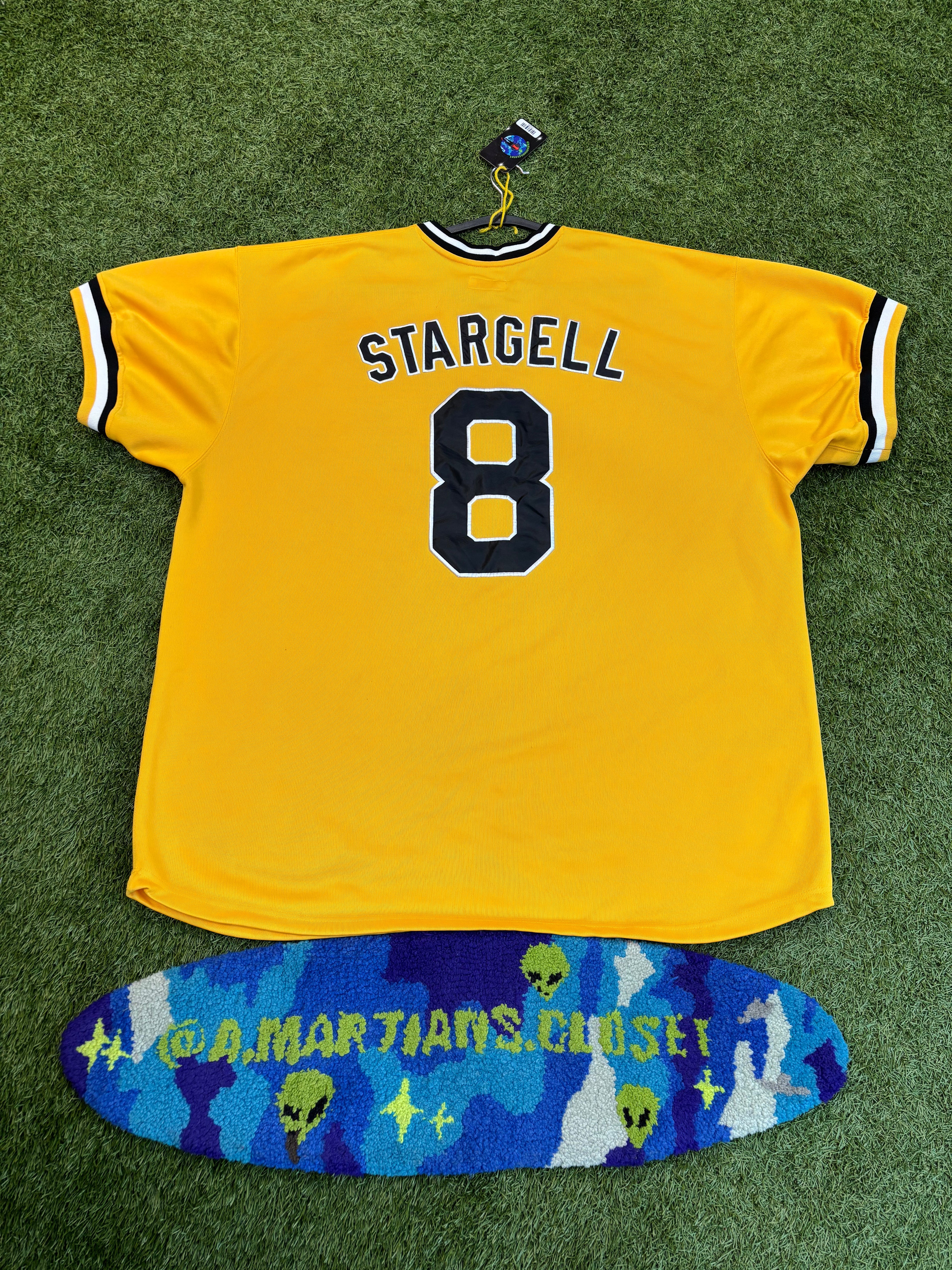 VINTAGE MITCHELL & NESS PITTSBURGH PIRATES COOPERSTOWN COLLECTION 1979 STARGELL #8 JERSEY