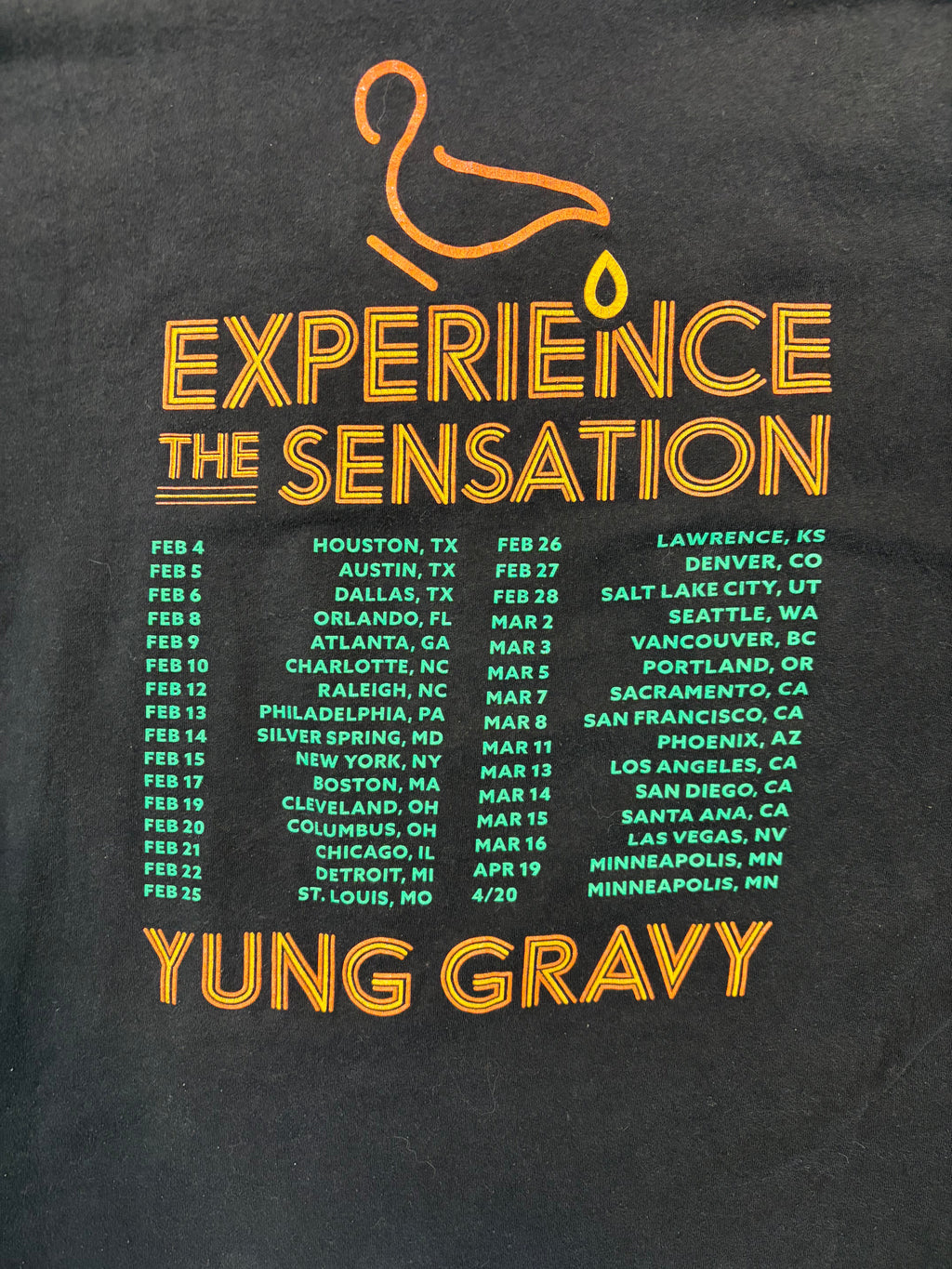 New Age Yung Gravy CRUSH Gravy Tour Tee