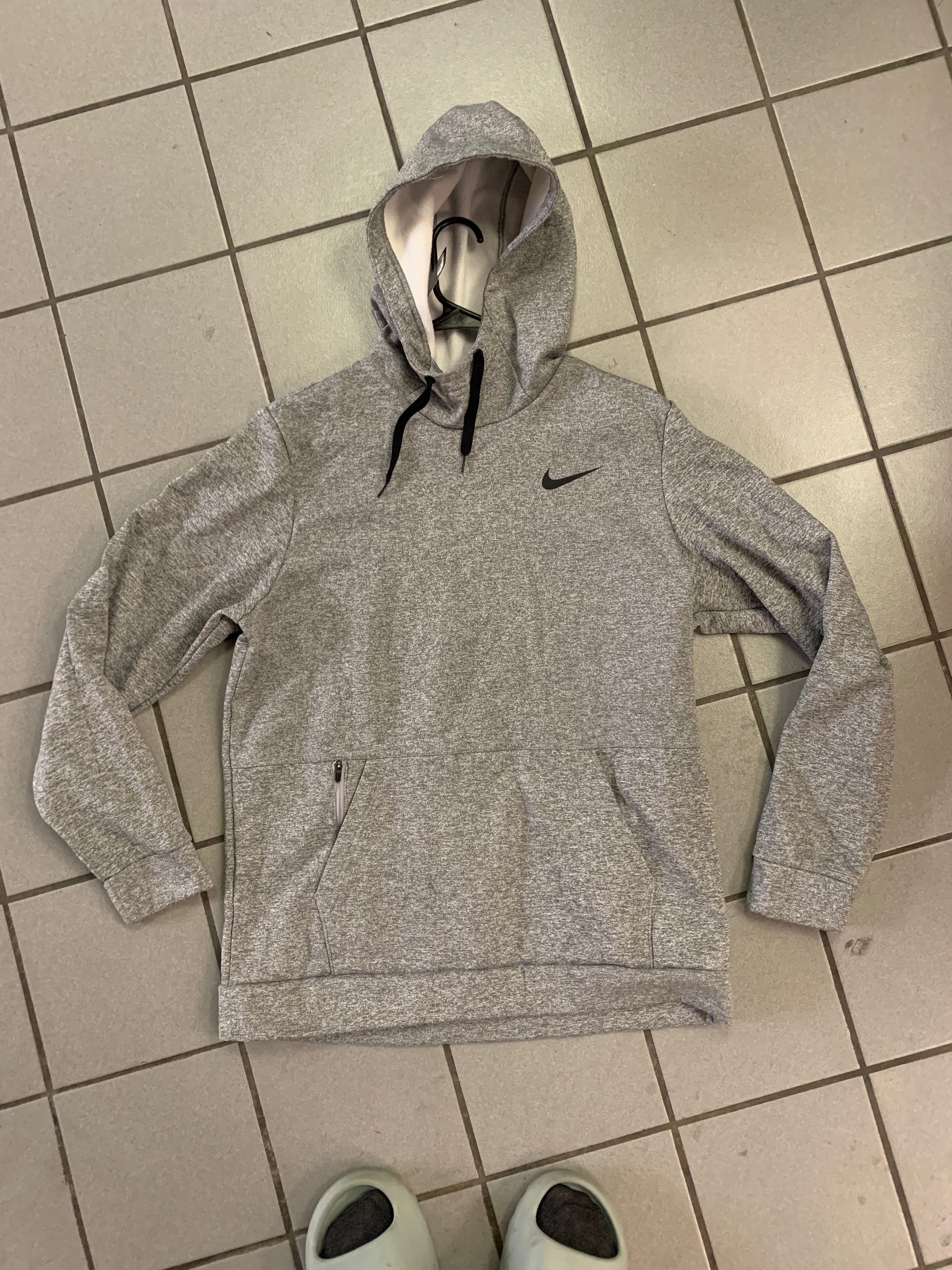 Nike Dri-Fit Hoodie size L Heather Grey