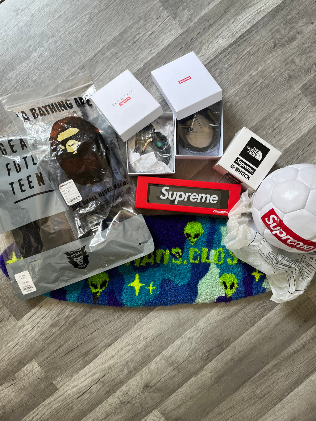 Supreme Repeat Leather Belt