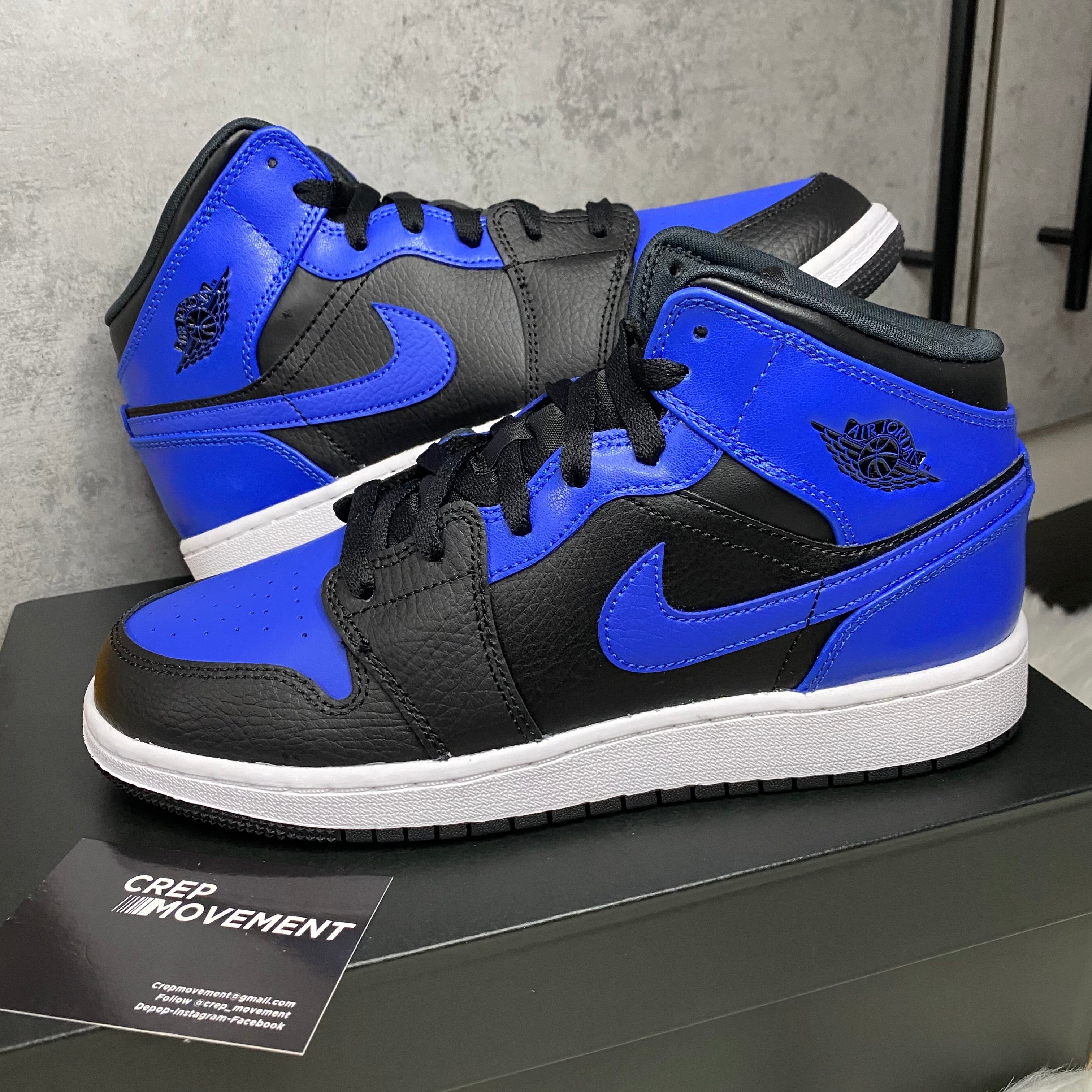 JORDAN ONE MID GS 'HYPER ROYAL'
